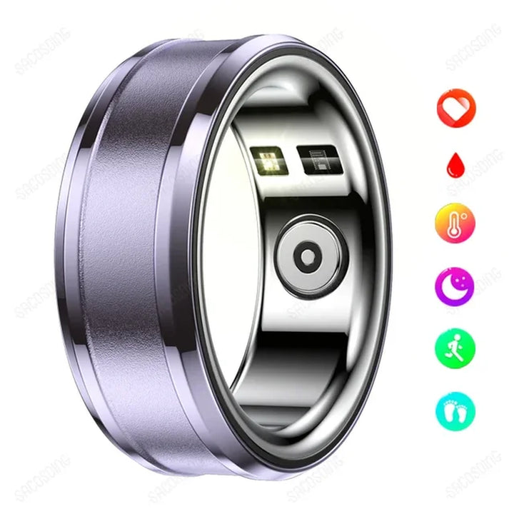 Smart Rings Intelligent Sleep Monitoring Waterproof Multifunctional Health Care Sports Ring Fitness Health Tracker for Men Women