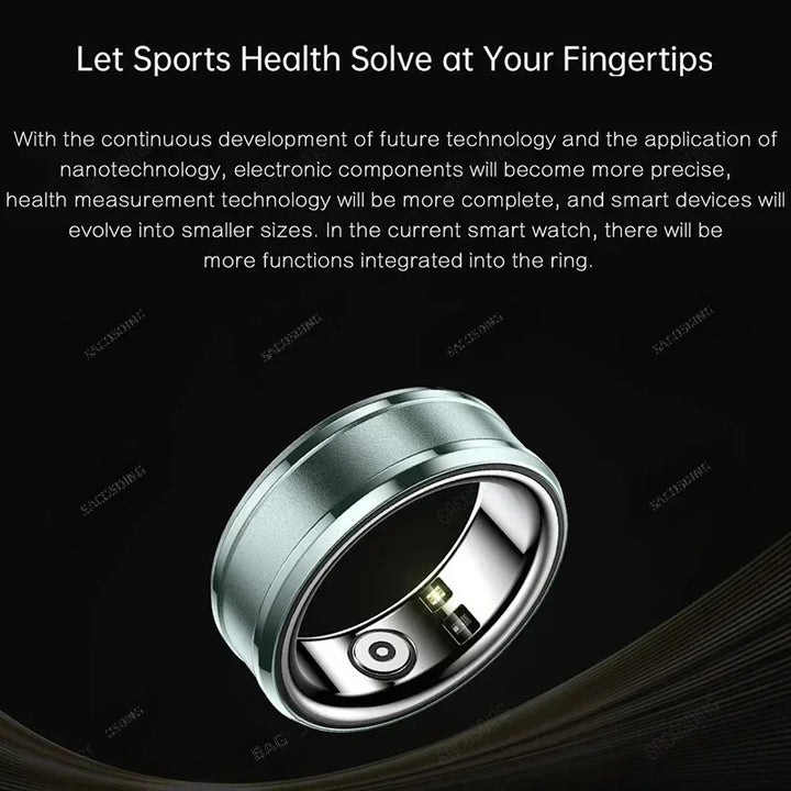 Smart Rings Intelligent Sleep Monitoring Waterproof Multifunctional Health Care Sports Ring Fitness Health Tracker for Men Women