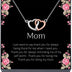 Mothers Day Necklace Jewelry Gifts for Mom- Heart Pendant Necklace on Quote Card Best Mom Ever Gifts from Son or Daughter