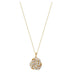 Love Knot 18K Gold Crystal Pendant and Earring Set